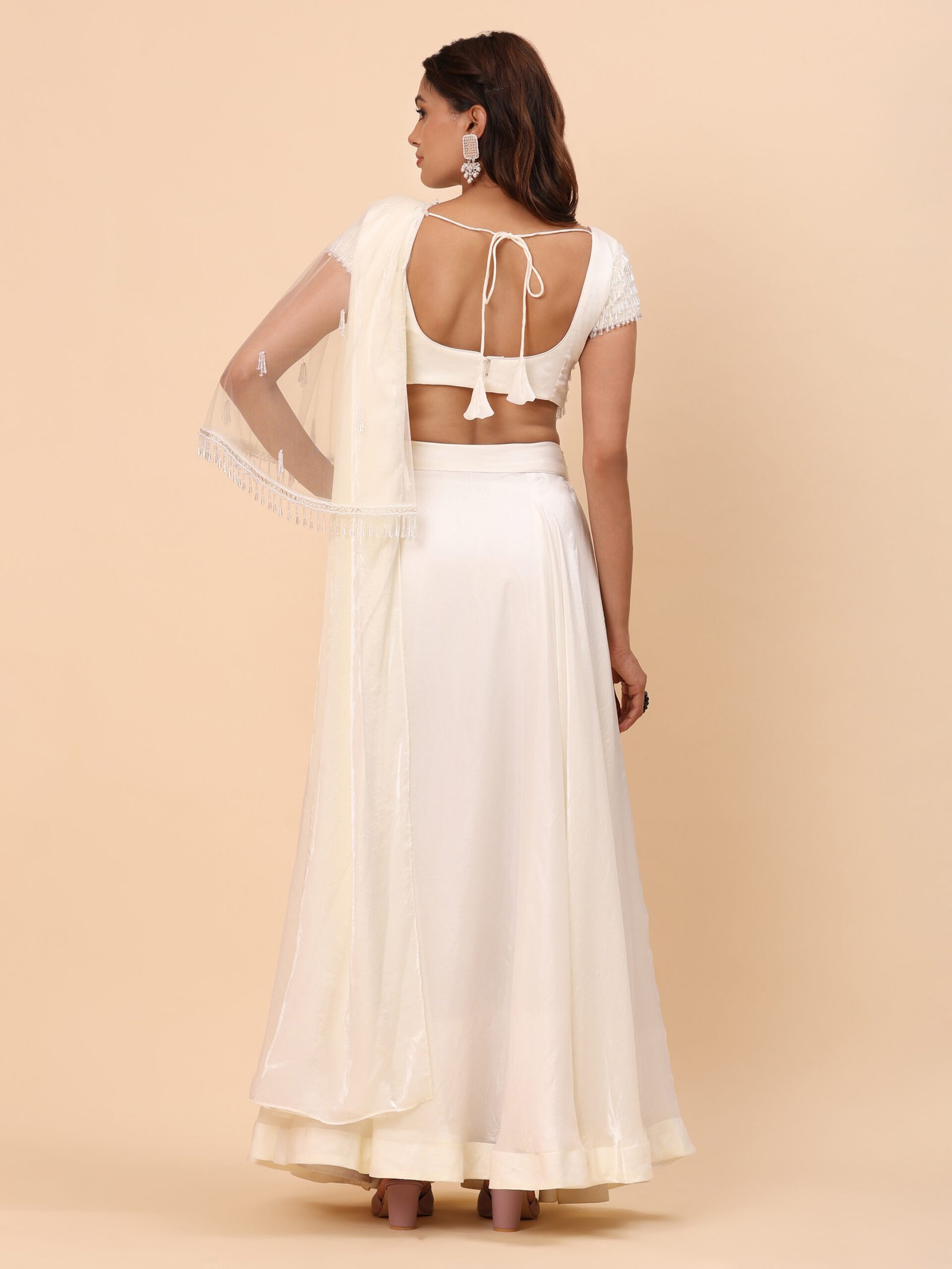 Pure Radiance White Lehenga with Dupatta - Image 7