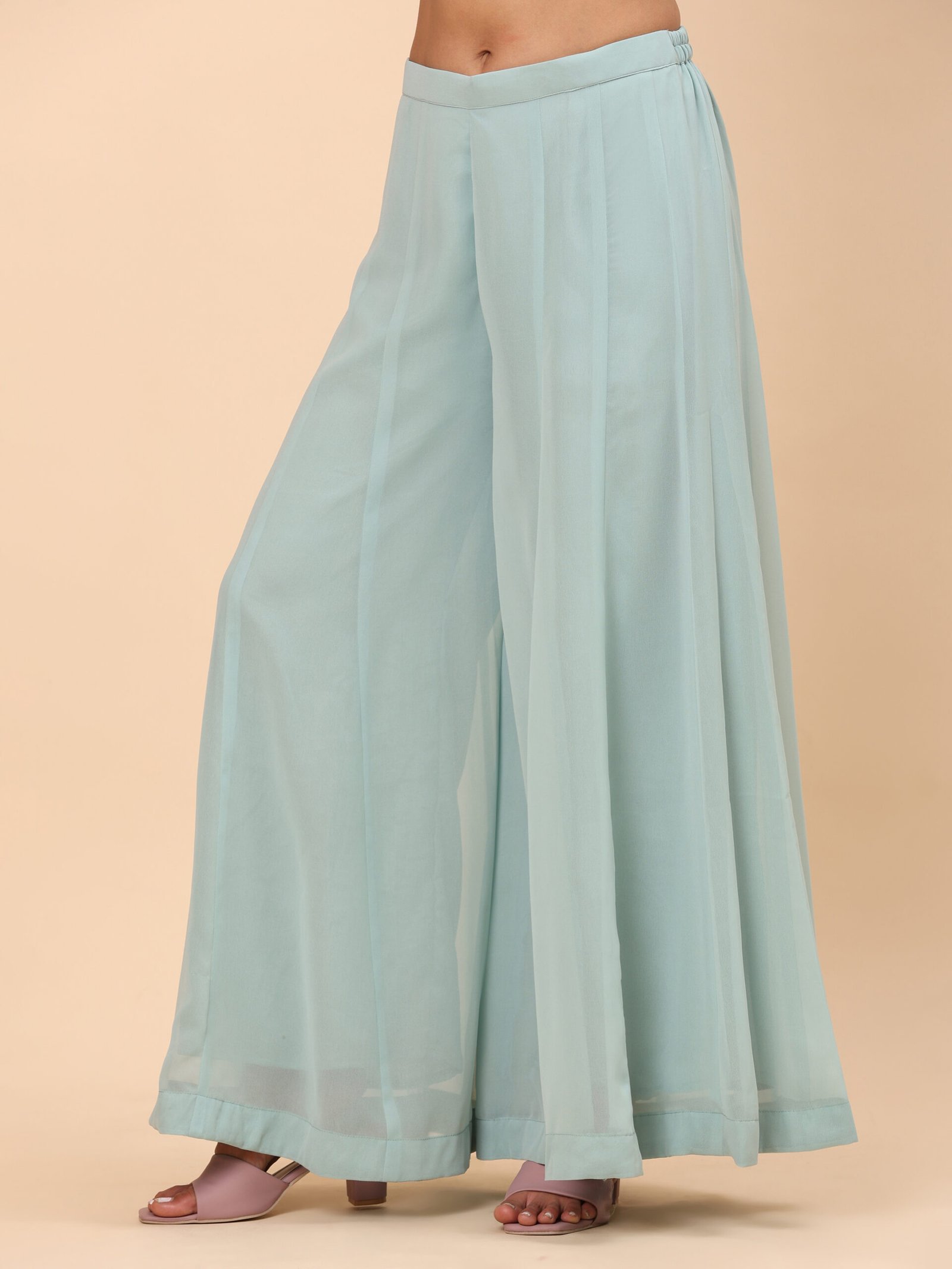 Aqua Mist Embroidered Jacket Co-ord Set - Image 7