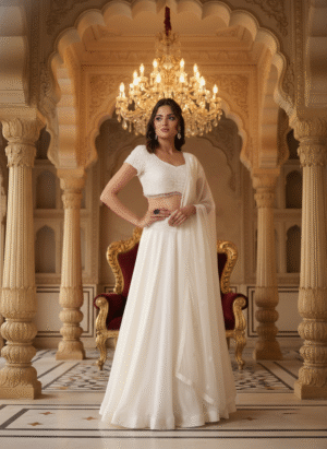 Pure Radiance White Lehenga with Dupatta