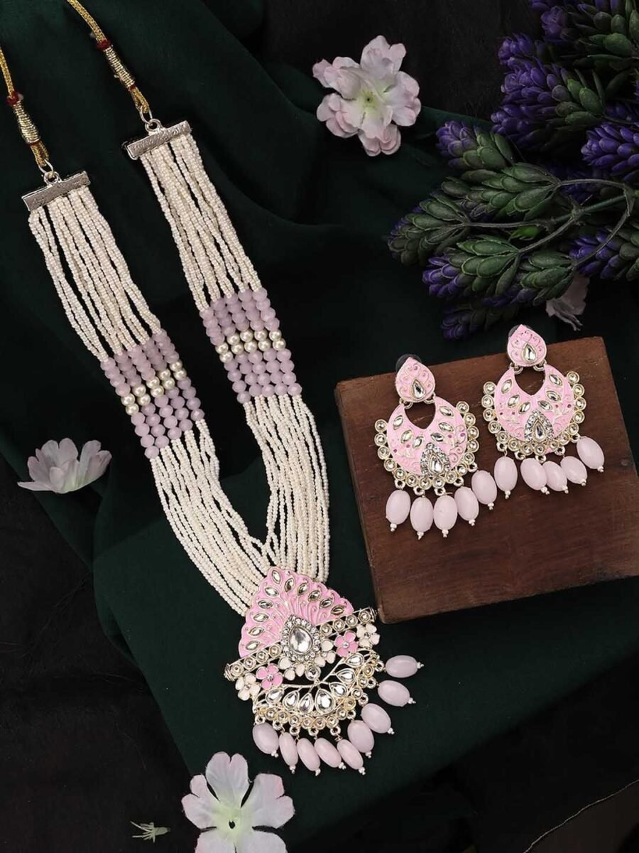 Pink Jewellery Set for Timeless Elegance