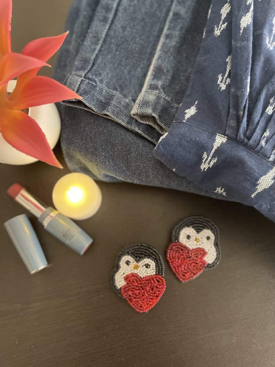 Penguin earrings