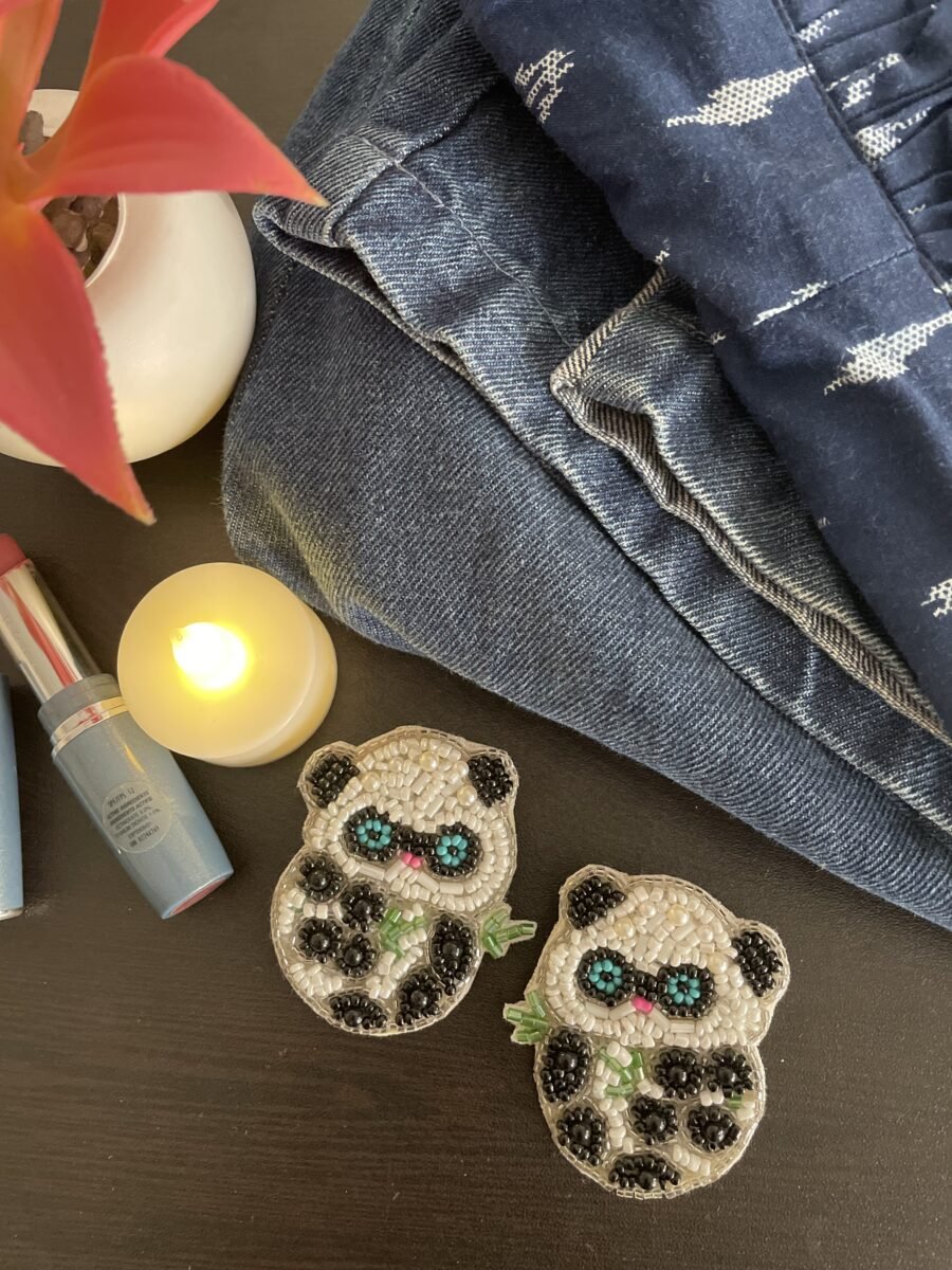 Panda earrings
