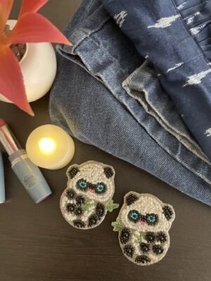 Panda earrings