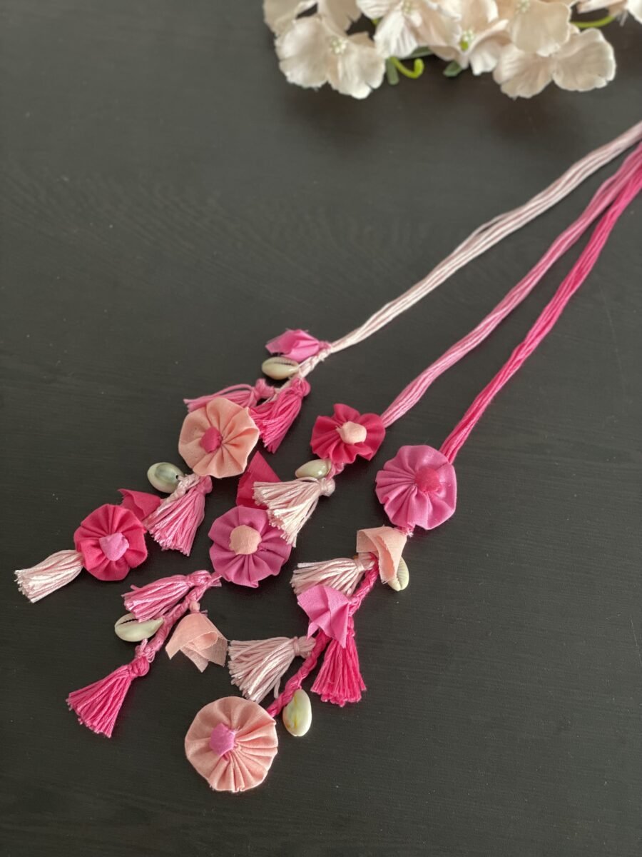 Floral pink parandi