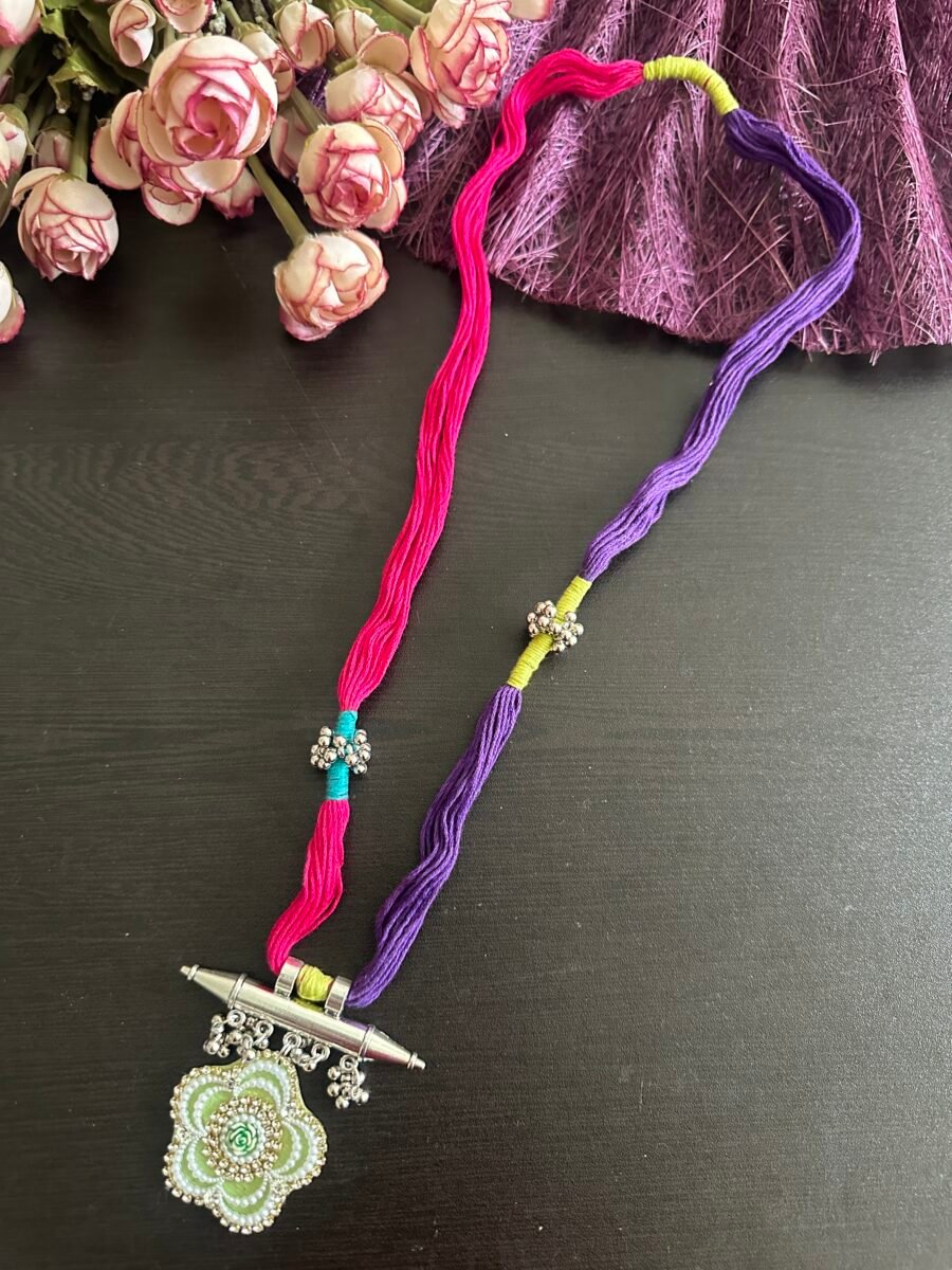 Phulkari necklace
