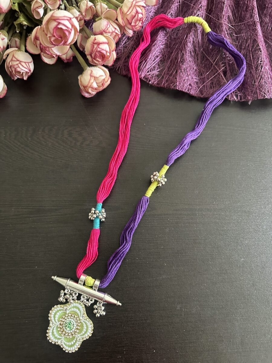 Phulkari necklace