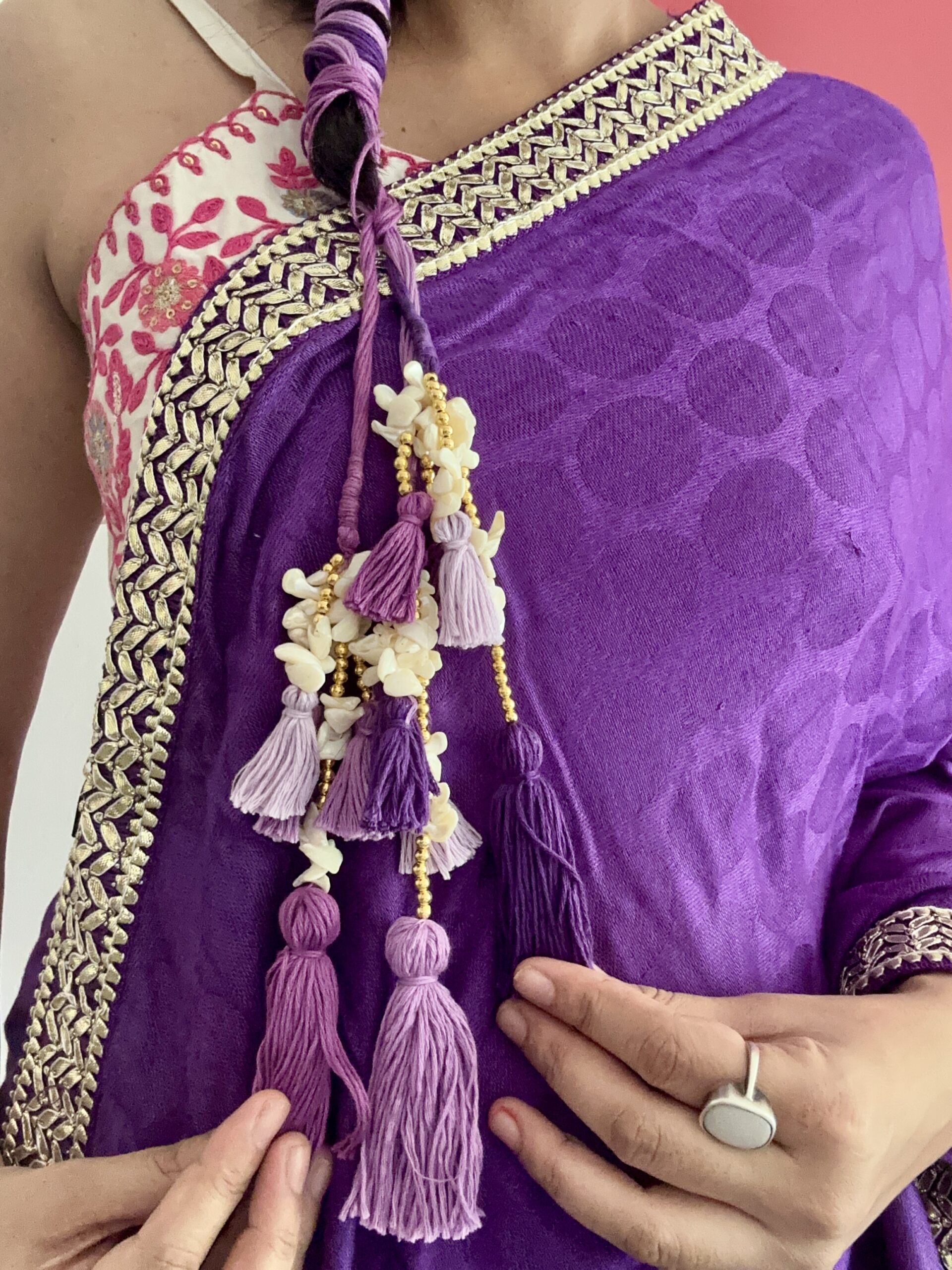 Purple mother of pearls parandi - Image 3