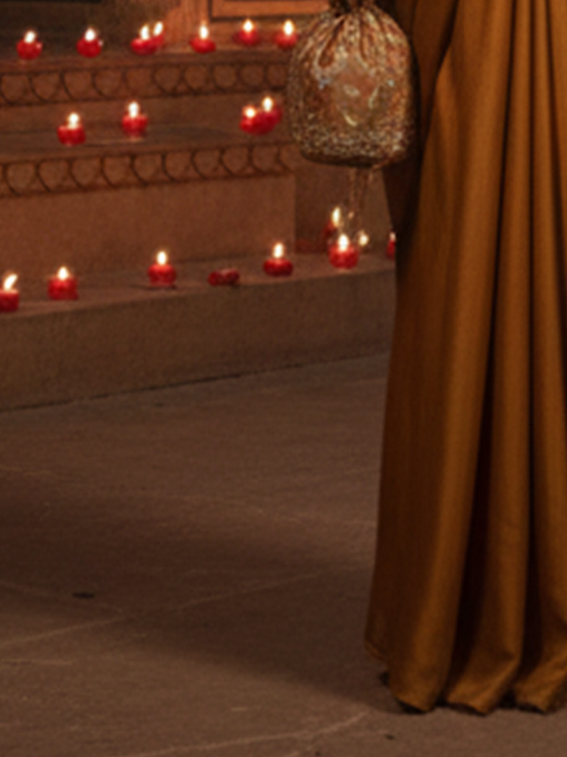 Royal Mustard Gold Satin Saree with Embellished Blouse - Image 4