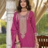 New Stylish Pink Chinon Sharara Suit For Women Wedding Wear