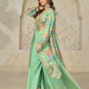 New Printed Chinon Cord Set For Women Party Wear Sky Blue