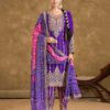 Purple Punjabi Style Suit Set For Women Ethnic Wear