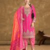Pink Punjabi Style Suit Set For Women Ethnic Wear