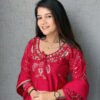 Red Farshi Salwar Suit For Women Hand Embroidery Work