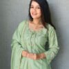 Pista Green Farshi Salwar Suit For Women Hand Embroidery Work