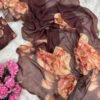 Beautiful Floral Printed Tabby Silk Saree For Women With Hand Embrodiery