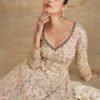 Top Tranding White Floor Touch Georgette Anarkali Suit For Women