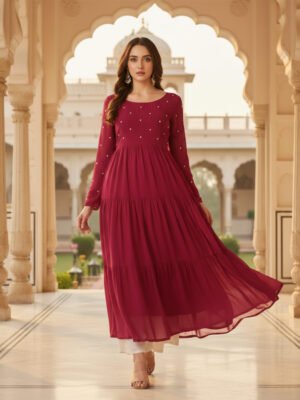 Designer Georgette Anarkali Kurti