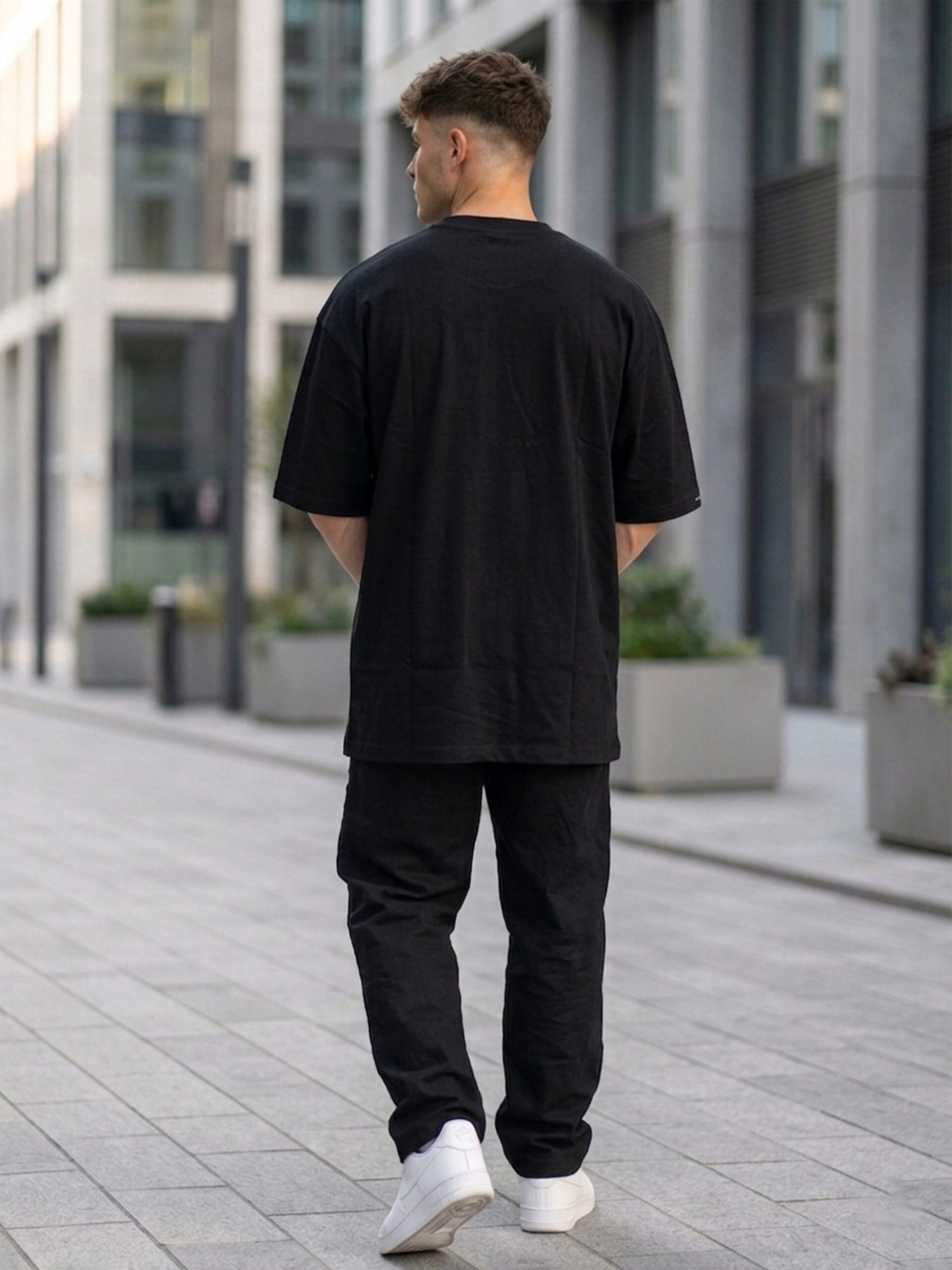 Men's Black Oversized AC/DC High Voltage Graphic T-Shirt - Image 2