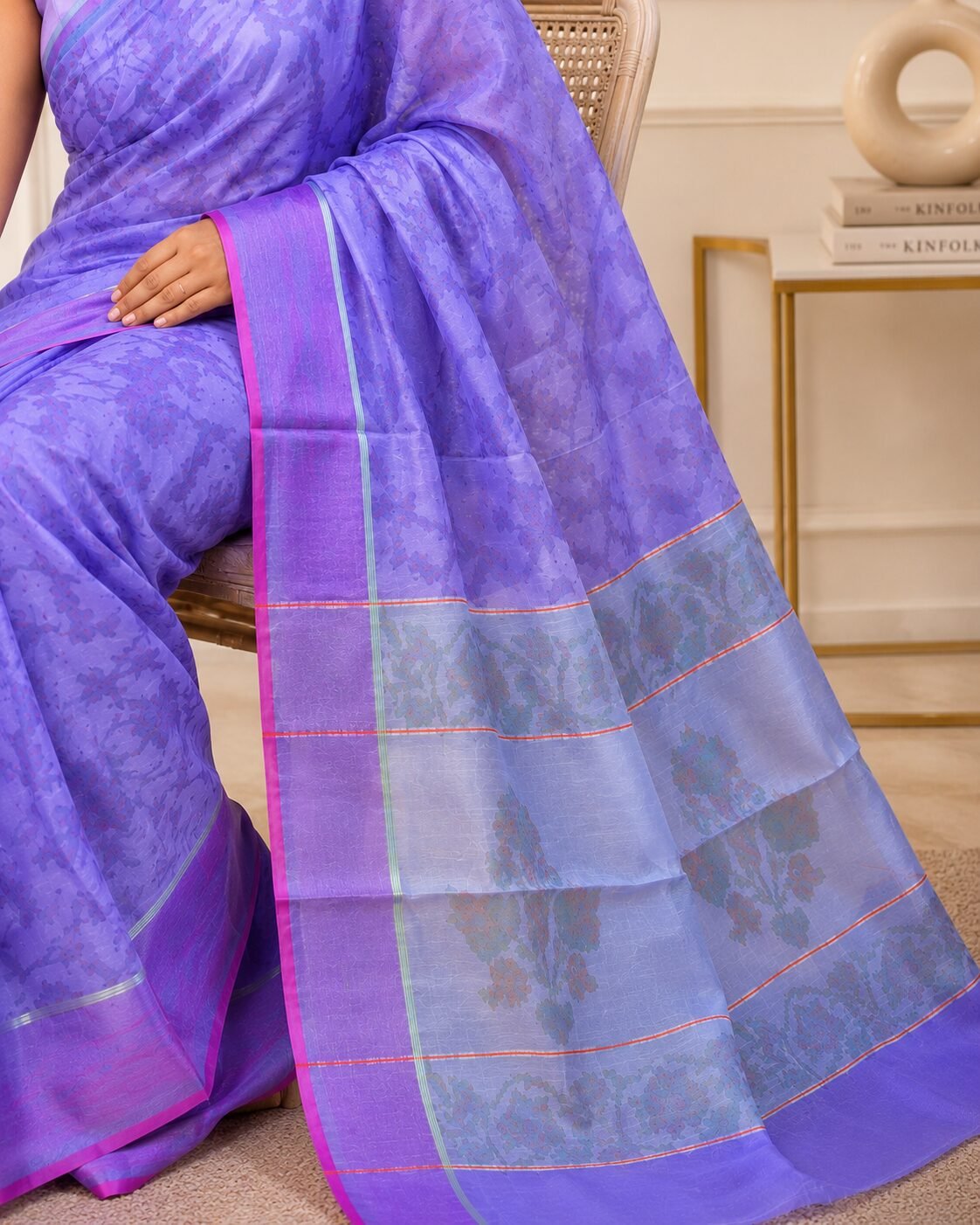 Self Woven Multicolor Saree
Colour: Multicolor
Blouse: Yes - Image 3