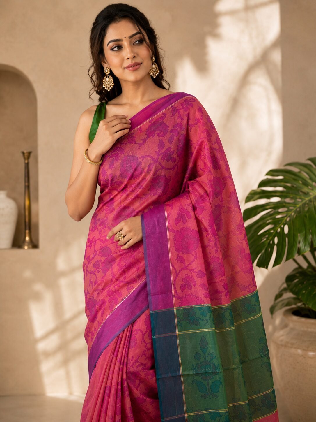 Self Woven Multicolor Saree
Colour: Multicolor
Blouse: Yes - Image 2