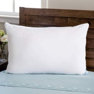 Hosta Homes White Solid Cotton Ultra Soft Fibre Sleep Pillow - 1 Piece
