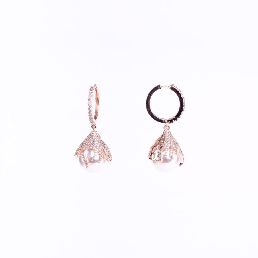 Rose Gold Gleam Earrings