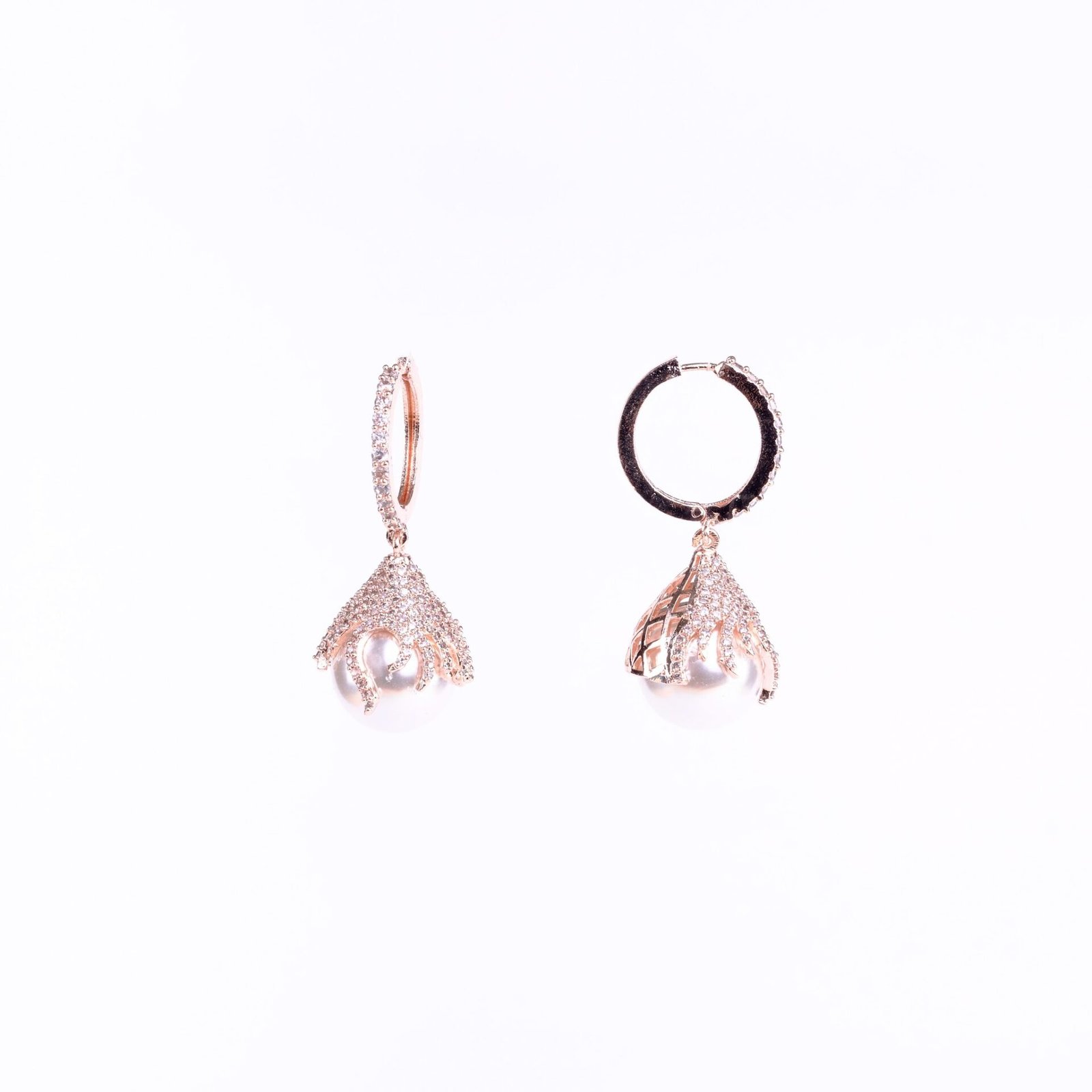 Rose Gold Gleam Earrings