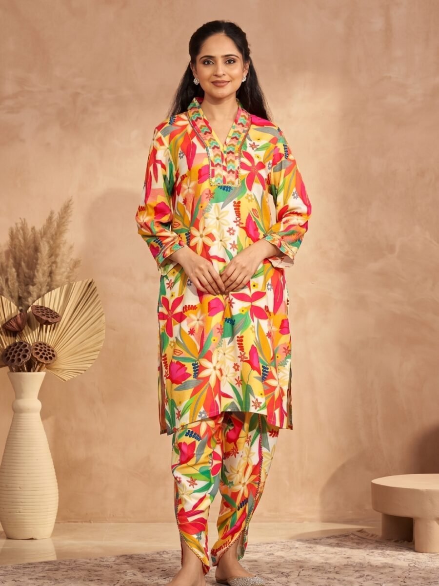 Rayon Floral Printed Co-Ord Set