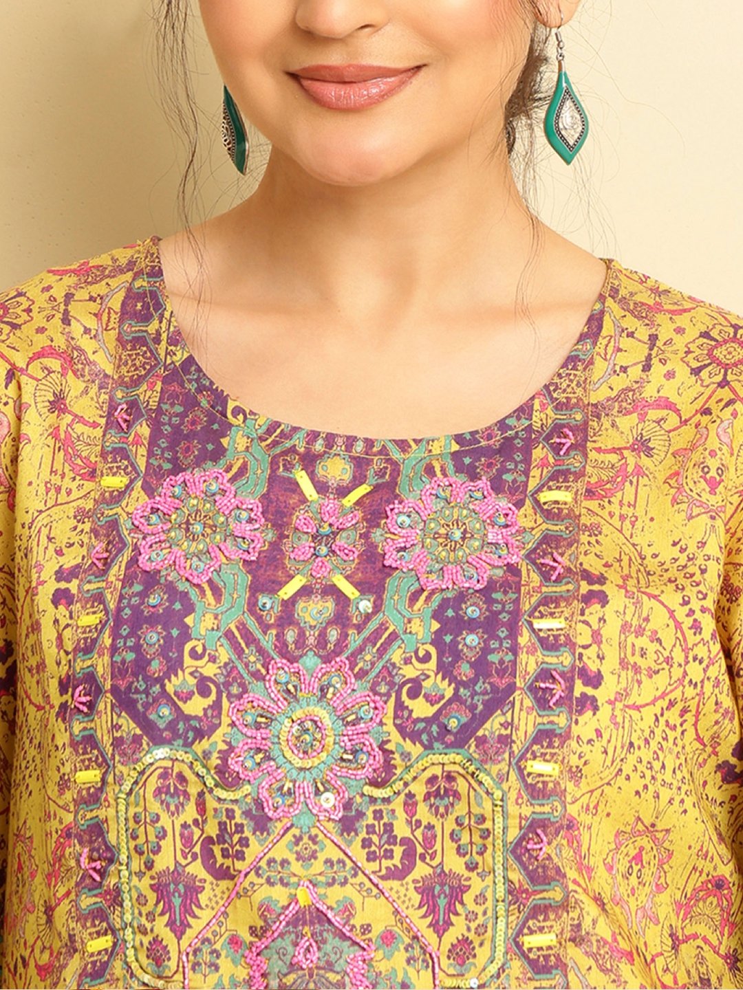 Rayon Printed Kaftan Set - Image 3
