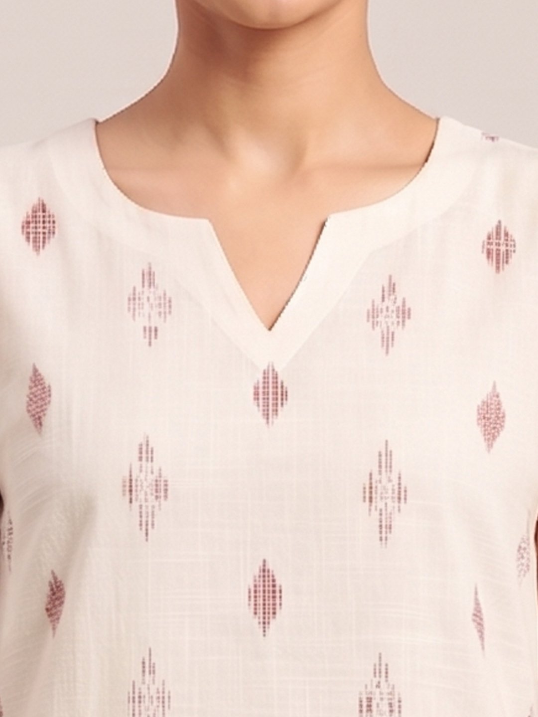 Beige Sleeveless Cotton Co-Ord Set - Image 2