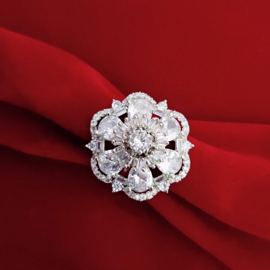 Timeless Luster White Rhodium Ring