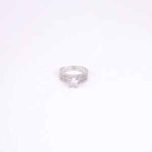 Glamour Rhodium Diamond Ring