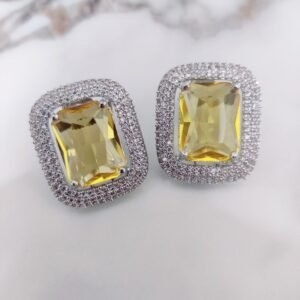 Sparkling Crystal Yellow Studs