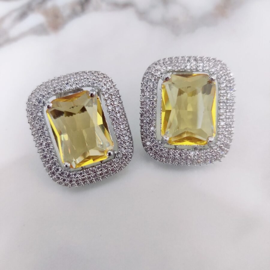 Sparkling Crystal Yellow Studs
